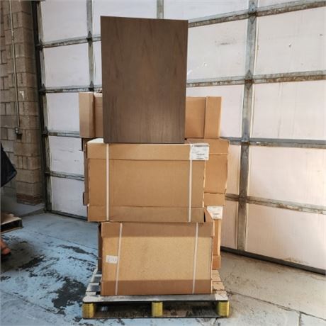 Pallet of Dark Brown Upper Cabinets -21x30