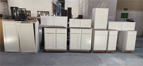 Assorted White Shaker Cabinets