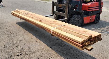 2x4x12 Redwood Lumber...18pc