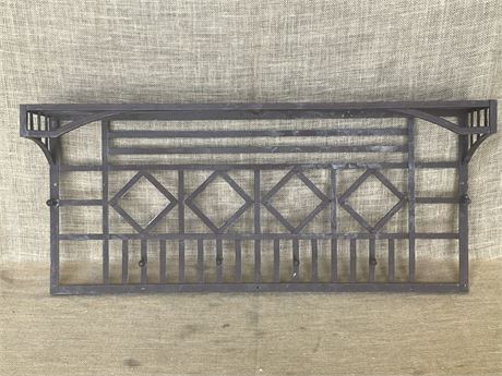 Metal Wall Shelf/Coat Hanger...36x9x16