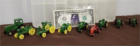 Collectible Die-Cast John Deere Mini Tractors