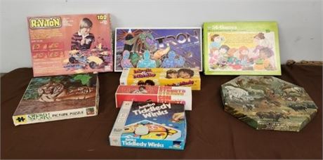 Assorted Vintage Games/Puzzles