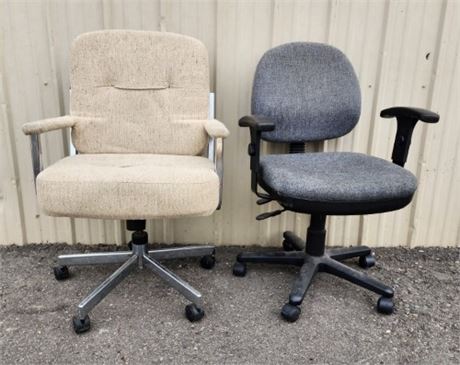 2 Rolling Shop/Office Chairs