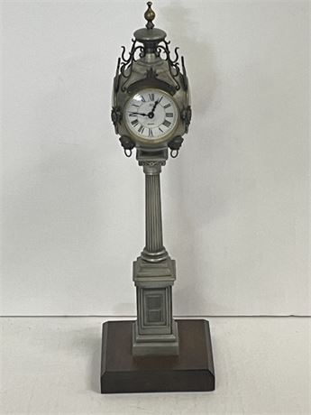 Vintage Free Standing Quartz Clock...15" Tall