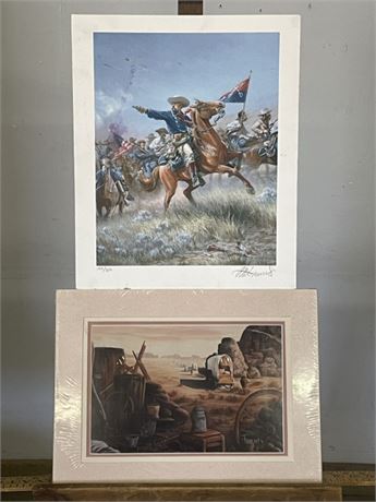 Signed & No. Custer & Mona Turney Print Pair