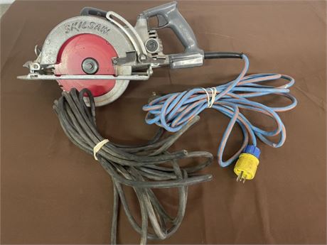 7 1/4" Worm Drive Skill Saw with Extra Cord