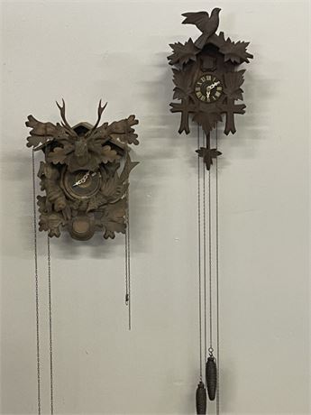 German Cuckoo Clock Pair