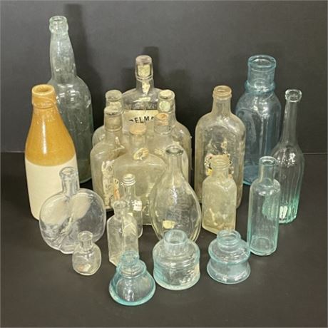Assorted Antique Bottles