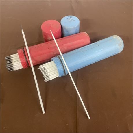 Welding Rod with Waterproof Cannister Pair