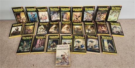 Set of Vintage Tarzan Paperback Books