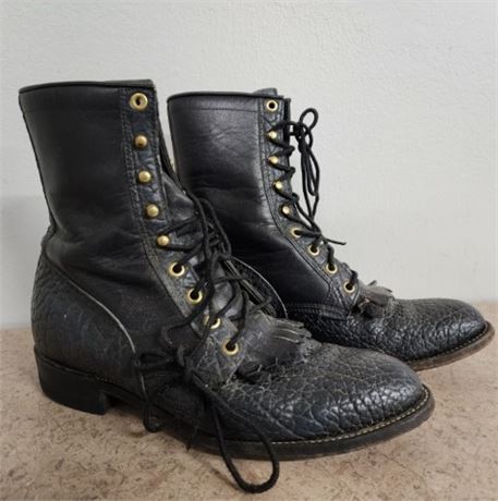 Justin Lace-Up Boots...8 1/2sz