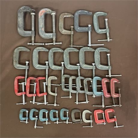 Assorted C-Clamps...31pc