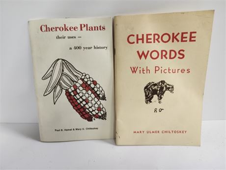 Native Cherokee Plant & Word Book Pair