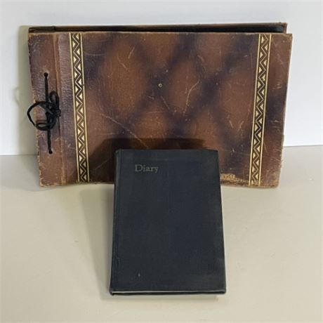 1933 Diary & Leather Photo Book