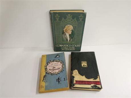 Collectible Antique Book Trio