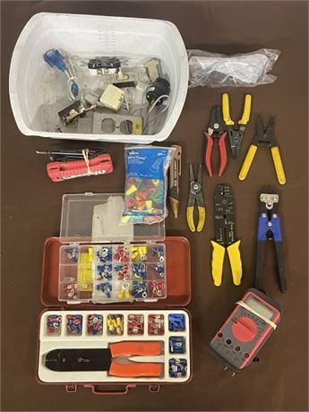 Assorted Electricians Tools & Components