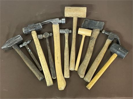 Many Assorted Hammers