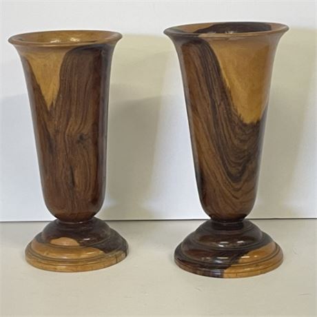 Vintage Wood Hand Turned Cups