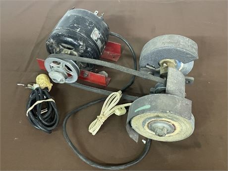 Bench Top Grinder with Electric Motor