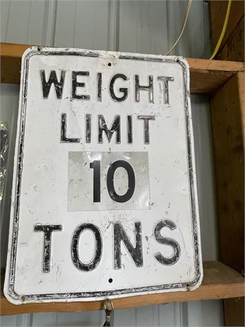 Weight Limit Sign