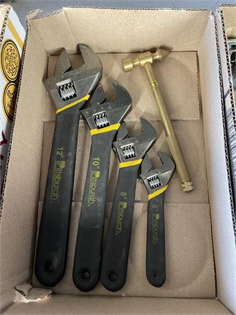 Adjustable Wrenches/Brass Ball Peen
