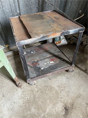 Steel Welding Table on Wheels