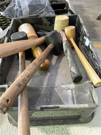 Rubber and Wood Hammers