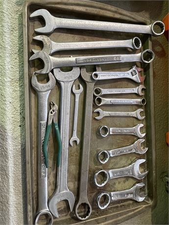 Wrenches and Small Green Handle Wrench