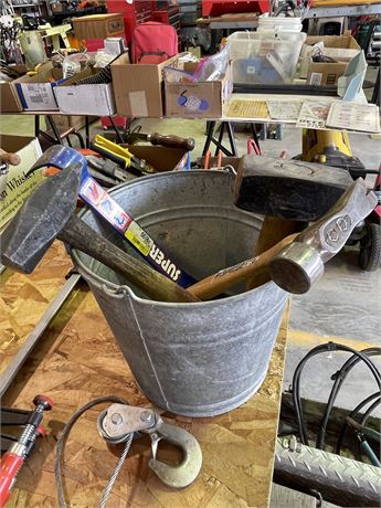 Bucket of Hammers and Bar