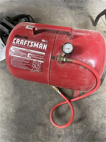 Red craftsman air tank