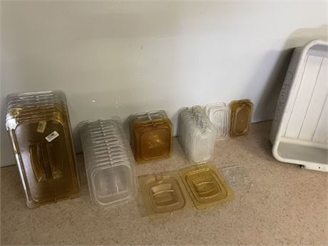 Assorted Plastic Food Tub Lids...48pc