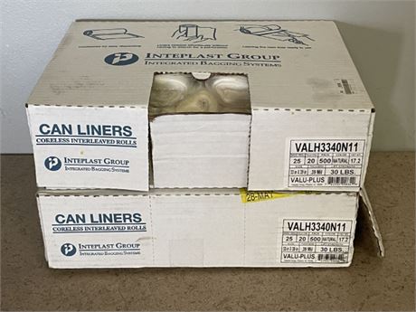 2-Boxes of Trash Can Liners...33x39