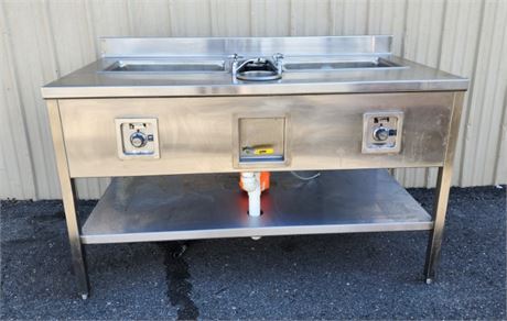 WELLS Dual Heated Food Sink Serving Table...60x30x36