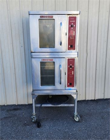Blodgett Double Oven on Rolling Stand...30x28x72