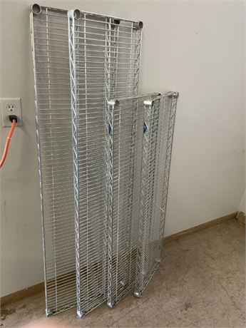 4-Metal Shelf Racks...60x14/48x14