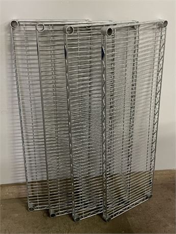 4-Metal Shelf Racks...42x14