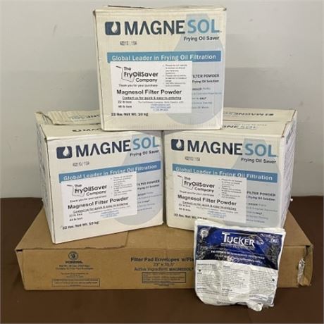 Magnesol Fryer Filter Powder/Filters...4 Boxes