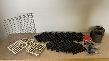 Assorted Metal & Rubber Grates/Mop Board/Misc.