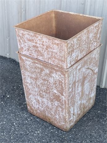 Fiberglass/Resin Type Trash Containers...16x16x21