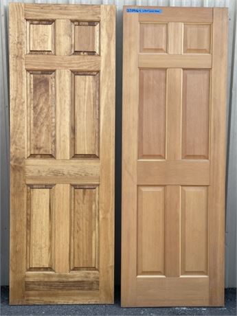 2-2/4 x 6/8 6 Panel Solid Wood Doorws