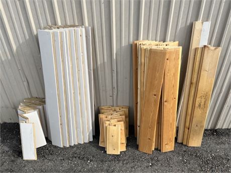 Assorted Wood Wainscoting/Wall Trim