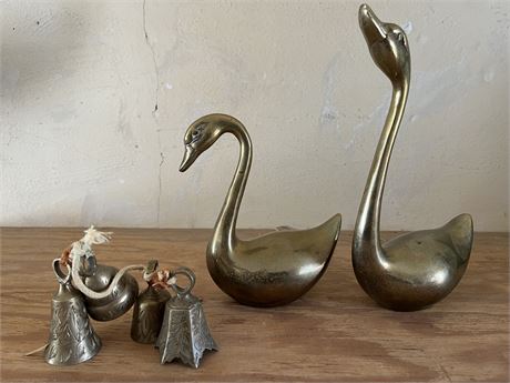 Brass Swans and Bells