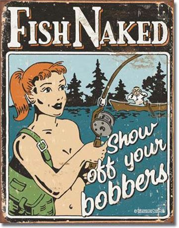 Bobbers Metal Sign