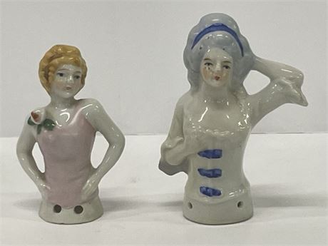 Collectible Japan Porcelain Lady Doll Body Pair