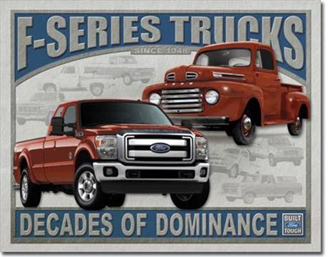 Ford F-Series Vintage Style Metal Sign