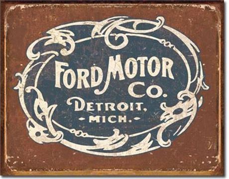 Ford Historic Vintage Style Logo Metal Sign