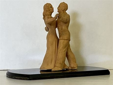 Vintage Mini Dancing Couple Statue