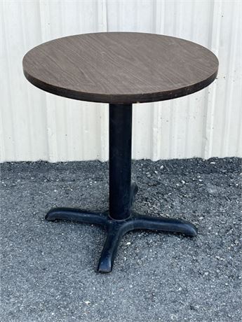 Round Table with Cast Iron Base...24"dia