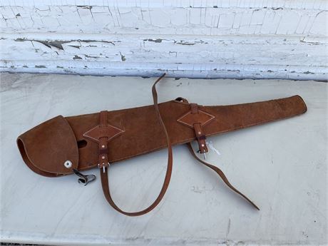 Leather Saddle Rifle Scabbard