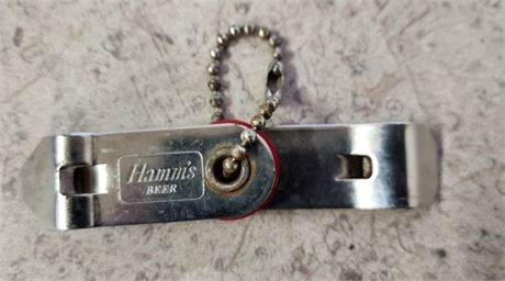 Vintage Hamm's Beer Bottle/Can Opener Key Chain
